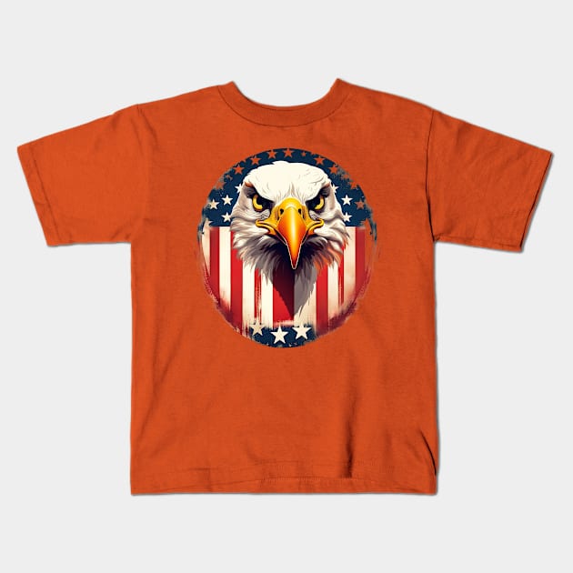 Patriotic Pulse - Ultimate American Tee Variation 2 Kids T-Shirt by trubble